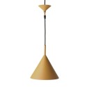 Suspension design cône métal HK Living Triangle jaune