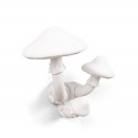 Patère murale portemanteau champignons Mushroom Seletti blanc