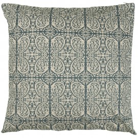 ib laursen housse de coussin ornement vert coton 50 x 50 cm 1909-41