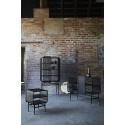 muubs table de chevet metal perfore noir laiton design industriel