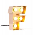 Lampe de table lettre F lumineuse applique led Seletti Caractère