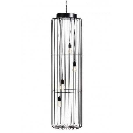 tres grande suspension metal noir cage muubs