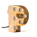 lampe a poser lettre lumineuse applique p alphabet seletti caractere