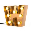 lettre lumieuse w applque metal dore seletti caractere