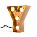 lampe lettre alphabet lumineuse y metal laiton led seletti caractere