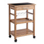 meuble de rangement appoint cuisine desserte bambou verre noir zeller meuble de rangement appoint cuisine desserte bambou verre noir zeller