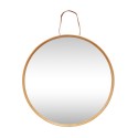 hubsch miroir mural rond bois de bambou 60 cm 240403