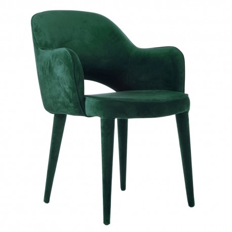 pols potten cosy chaise fauteuil velours vert 550-020-119