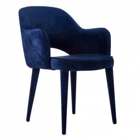 Fauteuil velours Pols Potten Cosy bleu