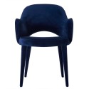 pols potten cosy chaise fauteuil rembourre velours bleu 550-020-096