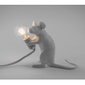 Lampe à poser souris assise Seletti Mouse Lamp blanc