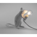 Lampe à poser souris assise Seletti Mouse Lamp blanc