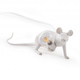 Seletti Mouse Lamp weiße Maus-Tischlampe