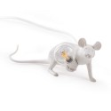 seletti mouse lamp lie down lampe de table souris blanche 14886