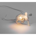 seletti mouse lamp lie down lampe de table souris blanche 14886