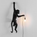 seletti monkey lamp hanging applique murale singe noir 14921