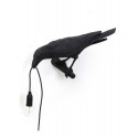seletti bird lamp applique oiseau corbeau noir 14737
