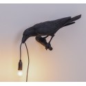 seletti bird lamp applique oiseau corbeau noir 14737