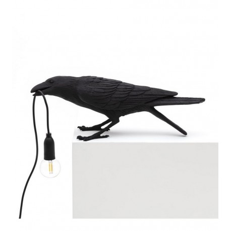 seletti bird lamp playing lampe de table oiseau corbeau joueur 14736