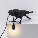 Lampe de table corbeau joueur Seletti Bird Lamp Playing noir