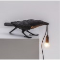 Lampe de table corbeau joueur Seletti Bird Lamp Playing noir