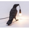 seletti bird lamp waiting lampe a poser corbeau noir 14735