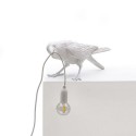 Lampe de table oiseau corbeau Seletti Bird Lamp Playing blanc