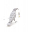seletti bird lamp waiting lampe a poser oiseau corbeau blanc 14732