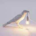 seletti bird lamp waiting lampe a poser oiseau corbeau blanc 14732