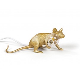 lampe a poser souris doree seletti mouse lamp 14943gld