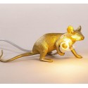 lampe a poser souris doree seletti mouse lamp 14943gld