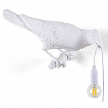 applique oiseau corbeau blanc seletti bird lamp 14731