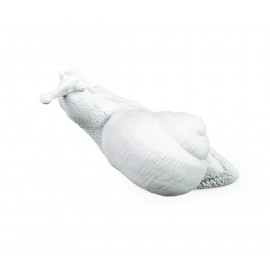 Patère escargot Seletti Snail Awake blanc