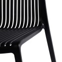 Chaise design polypropylène Muubs Cool noir