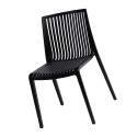 chaise design noire polypropylene muubs cool 8020000214
