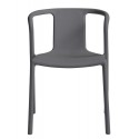 muubs keiko chaise design grise polypropylene 9130000100