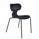 chaise design plastique noir muubs yogo 8020000309