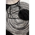 tapis rond gris beige noir fibre de mais muubs sia