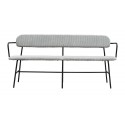 house doctor classico banquette design velours cotele gris clair bf0508