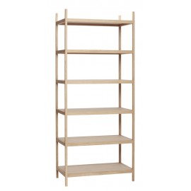 hubsch grande etagere a poser bois 6 tablettes scandinave 880508