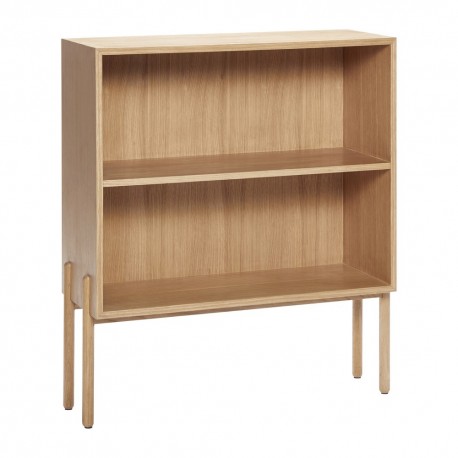 Bibliothèque basse console scandinave bois Hübsch