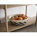 hubsch etagere basse a poser scandinave bois clair 3 tablettes 880810