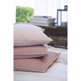 ib laursen housse de coussin lin rose clair pastel 50 x 50 cm