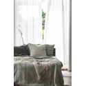 ib laursen plaid coton blanc creme franges