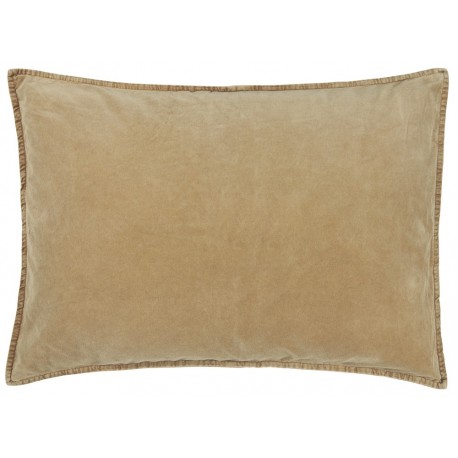 ib laursen housse coussin rectangulaire velours beige miel 50 x 70 cm