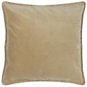 ib laursen housse de coussin carree velours beige miel 50 x 50 cm