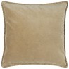 ib laursen housse de coussin carree velours beige miel 50 x 50 cm