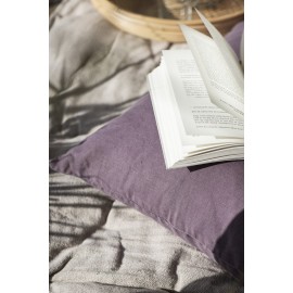 ib laursen housse de coussin carre lin violet mauve 50 x 50 cm