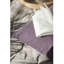 ib laursen housse de coussin carre lin violet mauve 50 x 50 cm