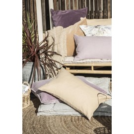 ib laursen housse de coussin rectangulaire velours lavande 50 x 70 cm